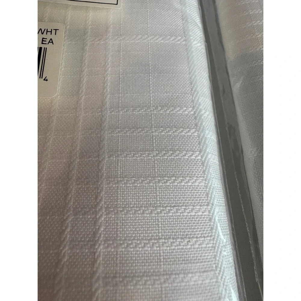 Vintage Style White Dinner Napkins Set of 12‎ New Old Stock 17x17 Table Linens